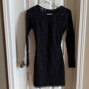 Express Black Lace Top